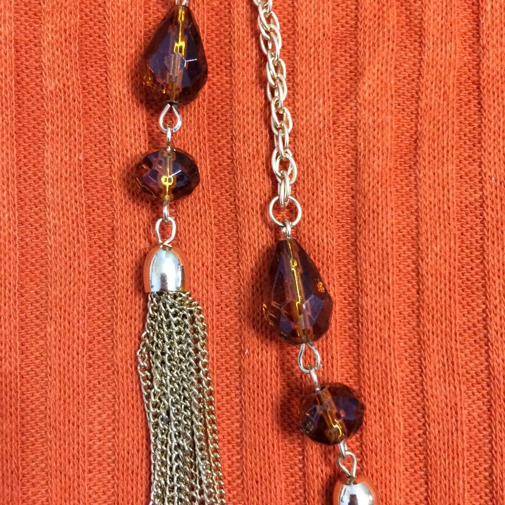 Gold Tone Chain Necklace - Picture 3 of 6